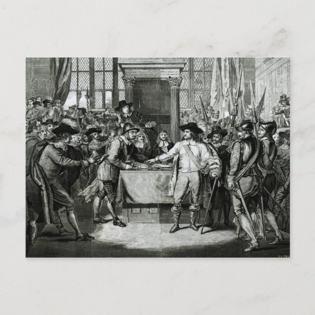 Oliver Cromwell Postkarte (Vorderseite)