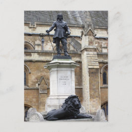 Oliver Cromwell Statue - London - Postcard Postkarte