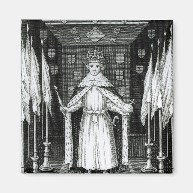 Oliver Cromwell stehend im Staat; Magnet (Vorne)