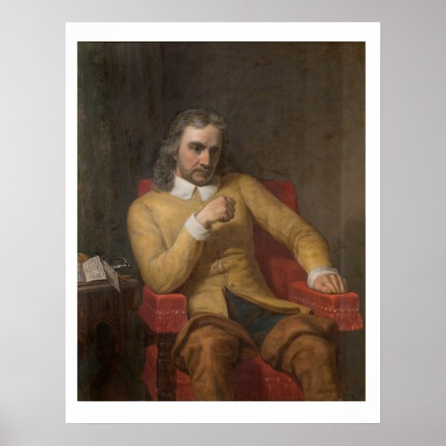 Oliver Cromwell von Charles Lucy Poster (Vorne)
