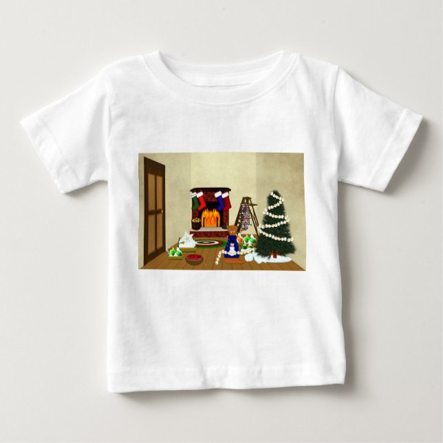 Oliver Decorations für Weihnachten Baby T-shirt (Vorderseite)