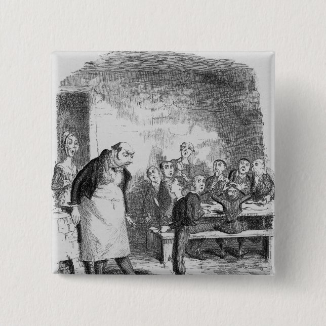 Oliver, der für mehr fragt button (Vorderseite)