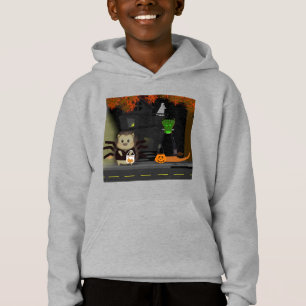 Oliver der Otter beim Süßigkeitenbetteln mit seine Hoodie