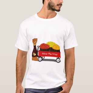 Oliver der Otter bereitet sich auf den Herbst vor T-Shirt