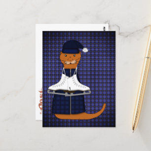 Oliver Der Otter Skatet Postkarte