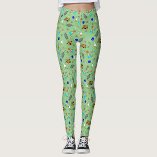 Oliver der Otter Sommer Strandurlaub Muster Leggings
