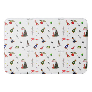Oliver Der Otter Weihnachten Zufallsmuster Badematte