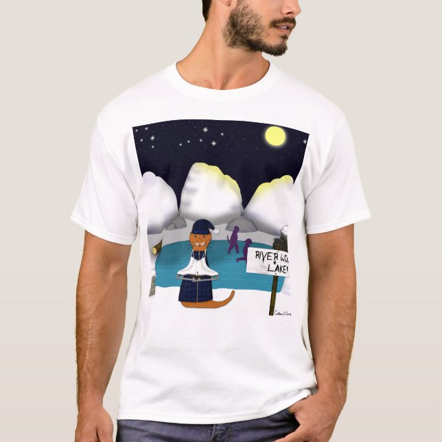 Oliver Die Otter-Skate am Fluss T-Shirt (Vorderseite)