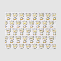 Oliver-Eulen-Babyparty-Gewebe-Geschenk-Verpackung