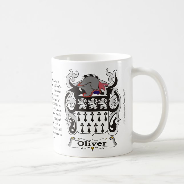 Oliver-Familien-Wappen Tasse (Rechts)