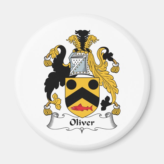 Oliver Familienwappen Magnet (Vorne)