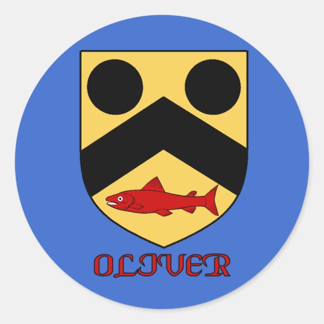 Oliver Family Shield Aufkleber (Vorderseite)