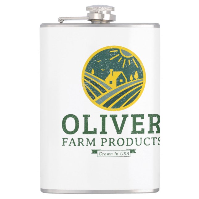 Oliver Farming Flachmann (Vorderseite)