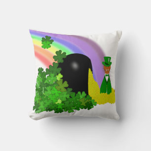 "Oliver findet einen Pot of Gold - Saint Patrick's Kissen