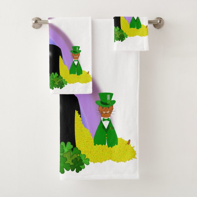 “Oliver findet einen Topf voll Gold - St. Patrick' Badhandtuch Set (Insitu)
