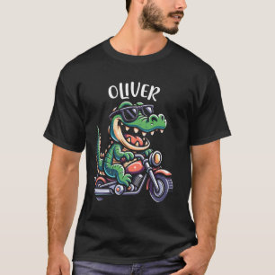 Oliver Fun Alligator Motorraddesign für Boys Na T-Shirt