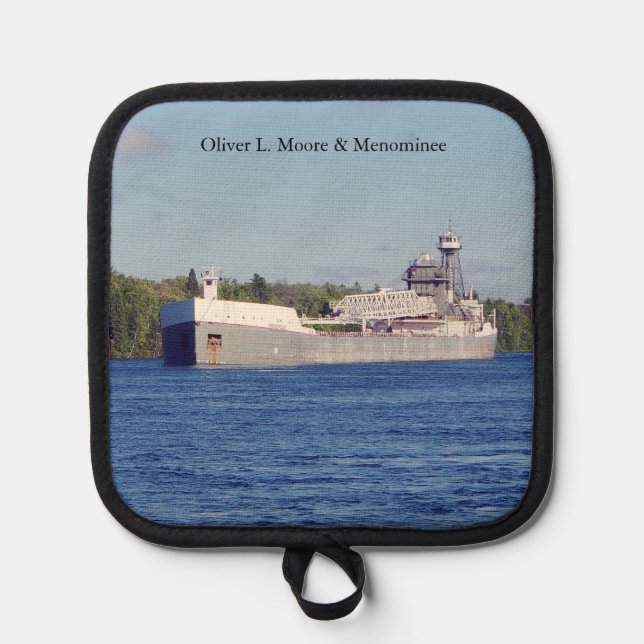 Oliver L. Moore & Menominee Pothalter Topflappen (Vorderseite)