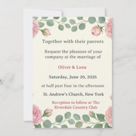 Oliver & Luna Hochzeit – Katzchen-Paar Einladung