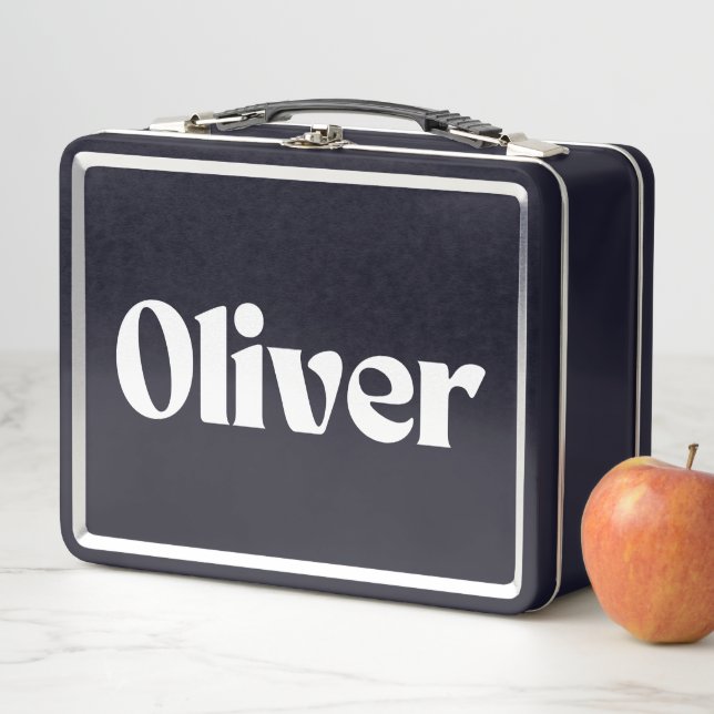Oliver Name Personalisiert Metall Brotdose (Beispiel)