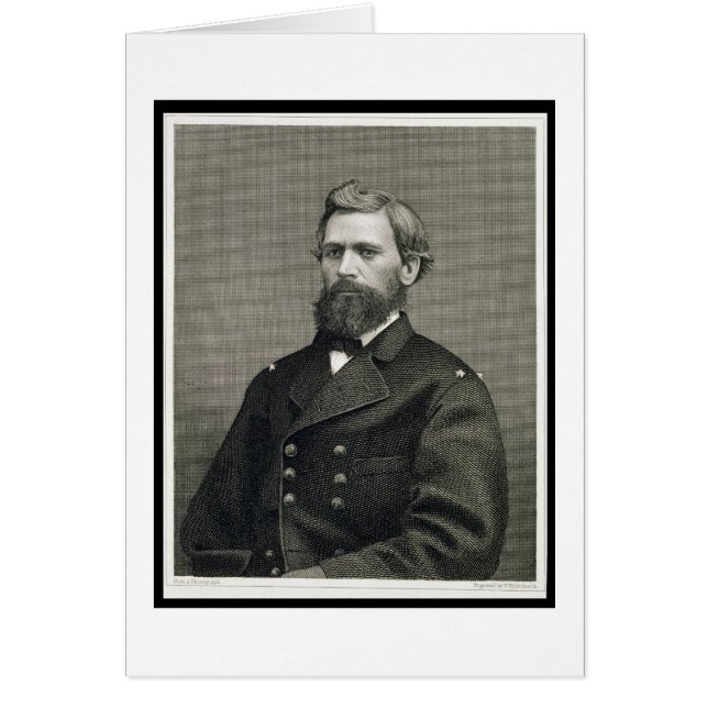 Oliver Otis Howard (1830-1909), Gravur von Robert (Vorne)