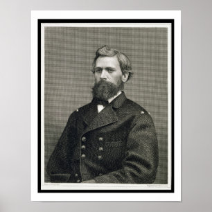 Oliver Otis Howard (1830-1909), Gravur von Robert Poster