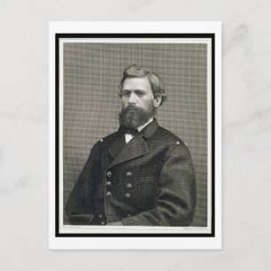 Oliver Otis Howard (1830-1909), Gravur von Robert Postkarte