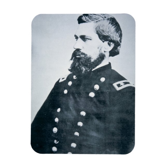 Oliver Otis Howard (b/w Foto) Magnet (Vertikal)