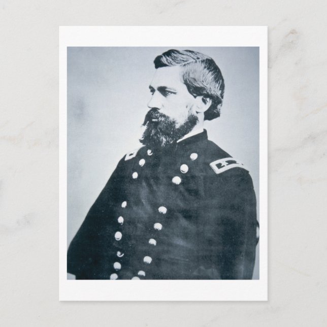Oliver Otis Howard (b/w Foto) Postkarte (Vorderseite)