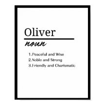 Oliver, Personalisierter Name Definition für Junge