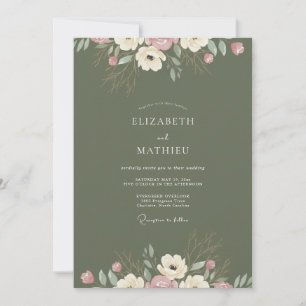 Oliver Ranunculus Eukalyptus Hochzeit Einladung