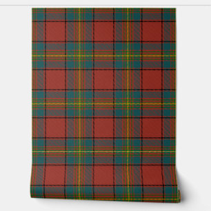 Oliver Red Tartan Kariert Scottish Clan Tapete