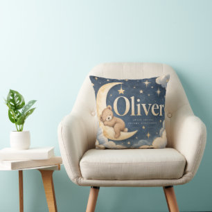 Oliver Sleeping Bear Mond Kissen