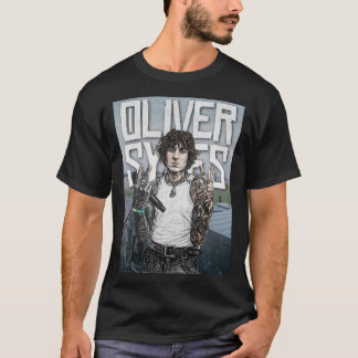 Oliver Sykes Illustration – Rockstar-Porträt T-Shirt