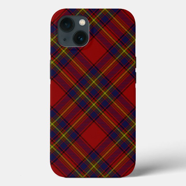 Oliver tartan rot-blau kariert Case-Mate iPhone hülle (Rückseite)
