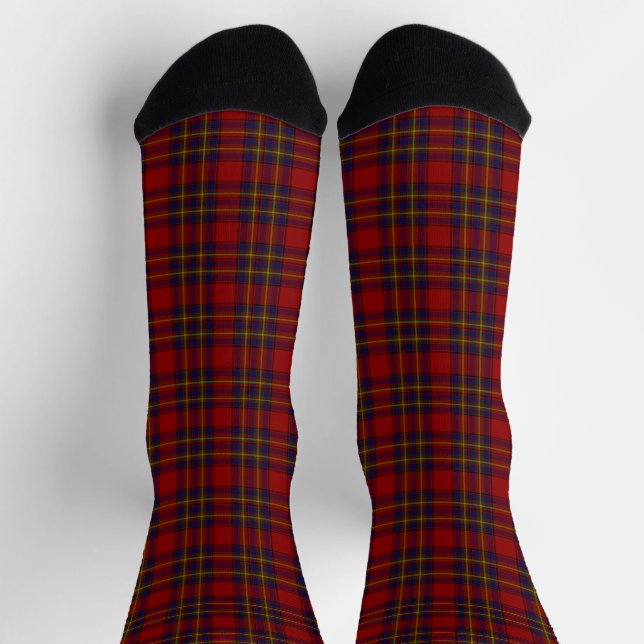 Oliver tartan rot-blau kariert socken (Oben)