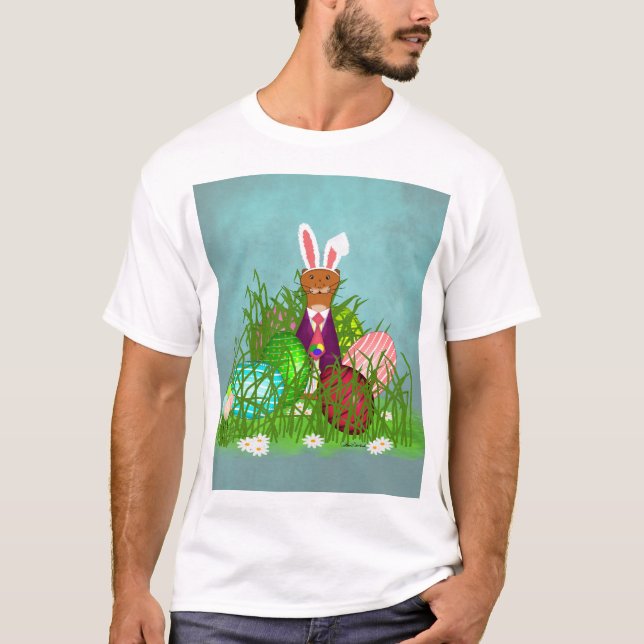 Oliver The Otter and the Great Easter Egg Hunt T-Shirt (Vorderseite)