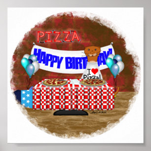 Oliver The Otter is 6 Years Old! Happy Birthday Poster