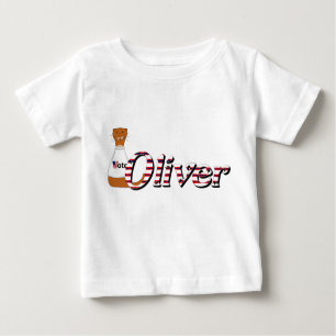 Oliver The Otter sagt, raus und abstimmen! Baby T-shirt