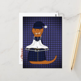 Oliver The Otter Skate Postkarte