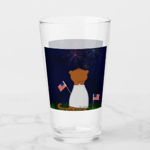 Oliver The Otter Watching Fireworks Glas