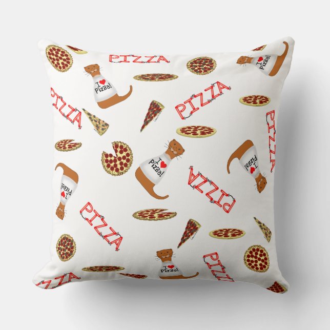 Oliver The Otters Birthday Party zerstörte Pat Kissen (Vorderseite)