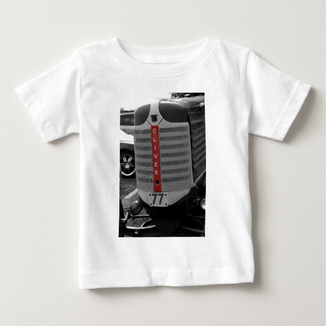 Oliver-Traktor Baby T-shirt (Vorderseite)