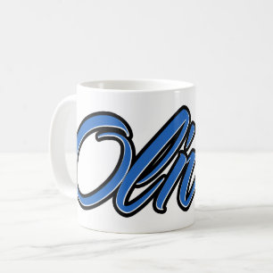 Oliver Vorname Name blue Tasse Kaffeetasse