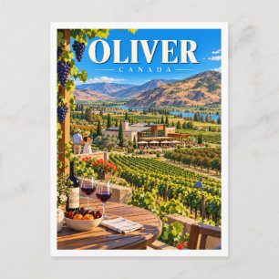 Oliver Wine Country Kanada Reise Postkarte
