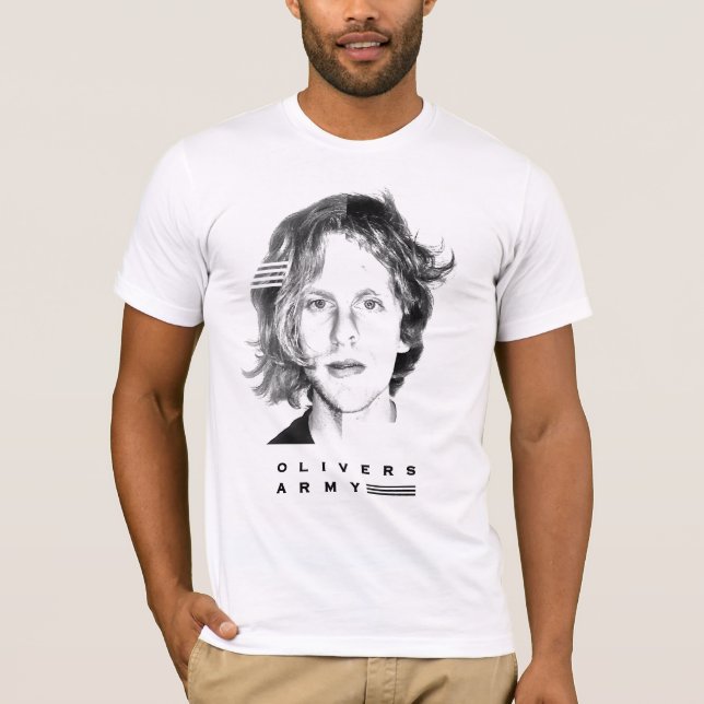 Olivers Armee-Gesichts-Abziehbild T-Shirt (Vorderseite)