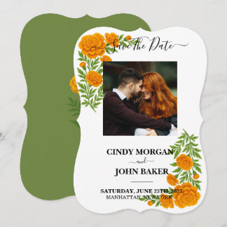 Olives Grüne Florale Hochzeit Save The Date Ringel