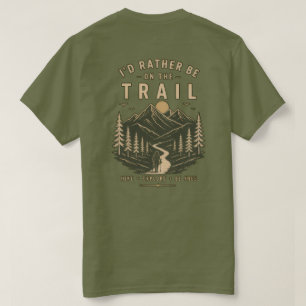 Olives Grüner Wandert-Shirt – Trails Call T-Shirt