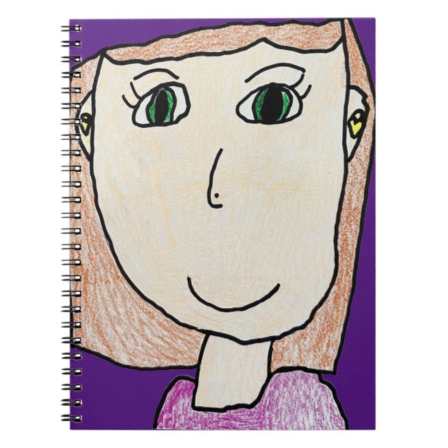 Olive's Personalisiert Kids Spiral Foto Notebook Notizblock (Vorderseite)