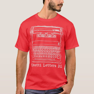 Olivetti Lettera DL white line zeichnend T-Shirt