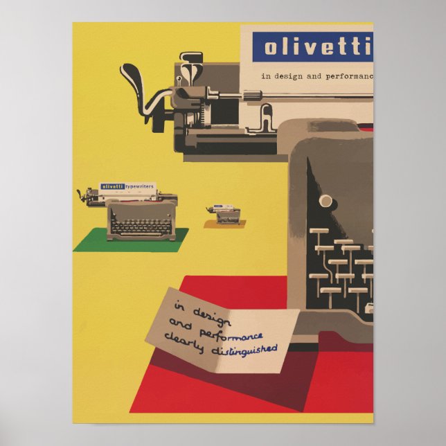 Olivetti Vintage Poster (Vorne)